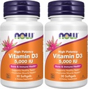 Maintenant vitamine D-3 5000 UI - 30 softgels (paquet de 2)