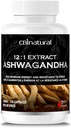 CBInatural Ashwagandha 12:1 Extrakt 500mg (6000 mg gleichwertig) – Energie, Vitalität & Men’s Wellness Support – 120 Vegan Kapseln, 4-Monats-Versorgung
