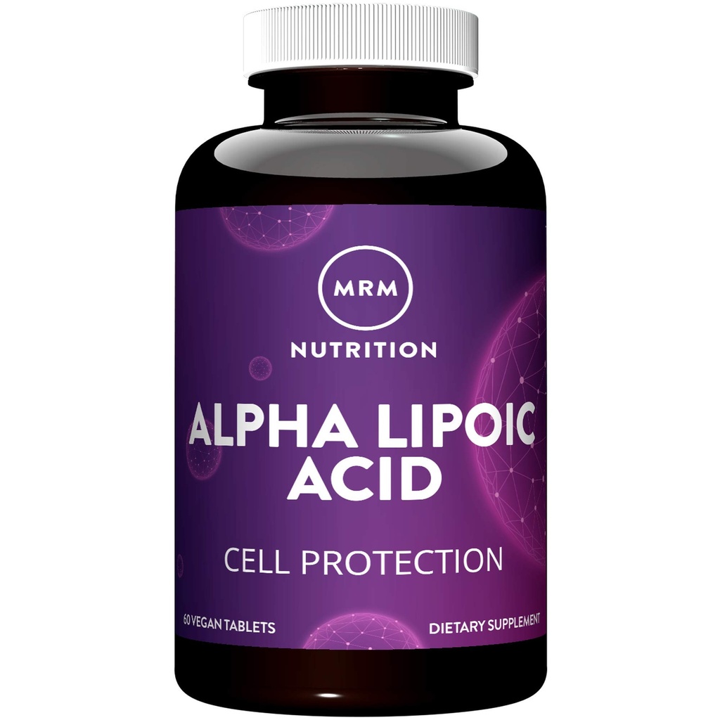 MRM Nutrition Acide alpha lipoïque : 300 mg ALA , Protection cellulaire : Santé du foie + désintoxication : Potent antioxydant : Vitamine C + E Régénération : 60 portions
