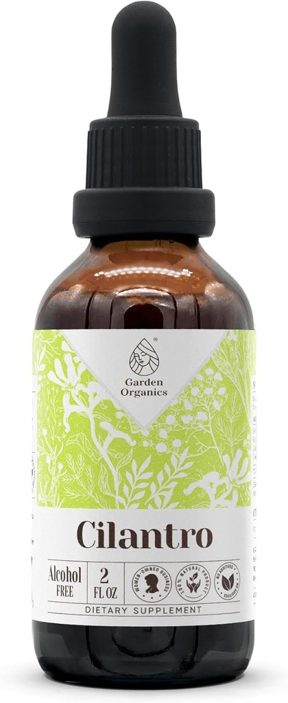 Cilantro Alcohol-Free Natural Tincture Extract, Immunsystem Booster, Flüssige Tropfen aus 100% Cilantro getrocknete Blatt (2 fl oz)