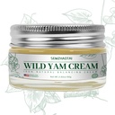 Crème de Yam sauvage biologique - Hormone Balance & Ménopause Relief, soutient les flashs chauds et les sueurs de nuit, 2,82 oz - Conçu pour le marché américain par SEMZHAOTAI