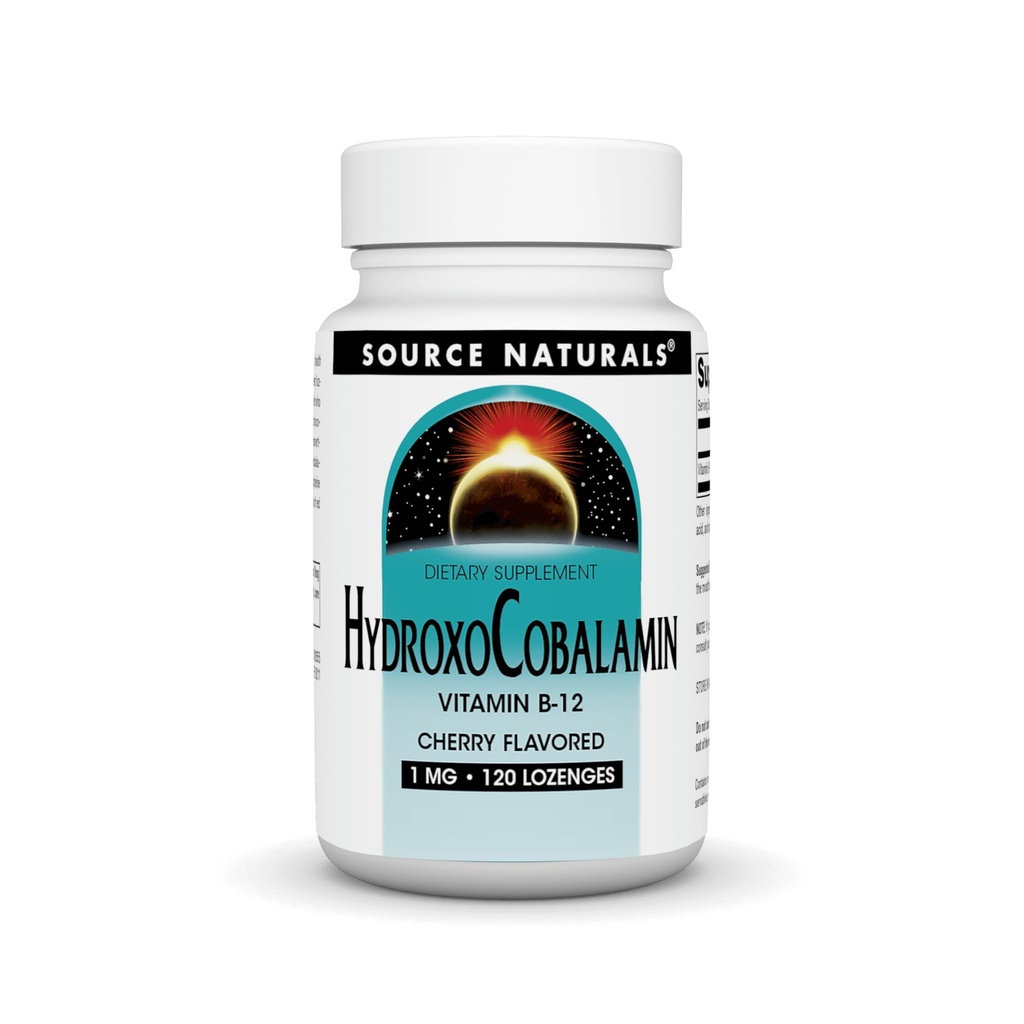 Quelle Naturals HydroxoCobalamin, Vitamin B-12, 1 mg - 120 Cherry Flavored Lozenges