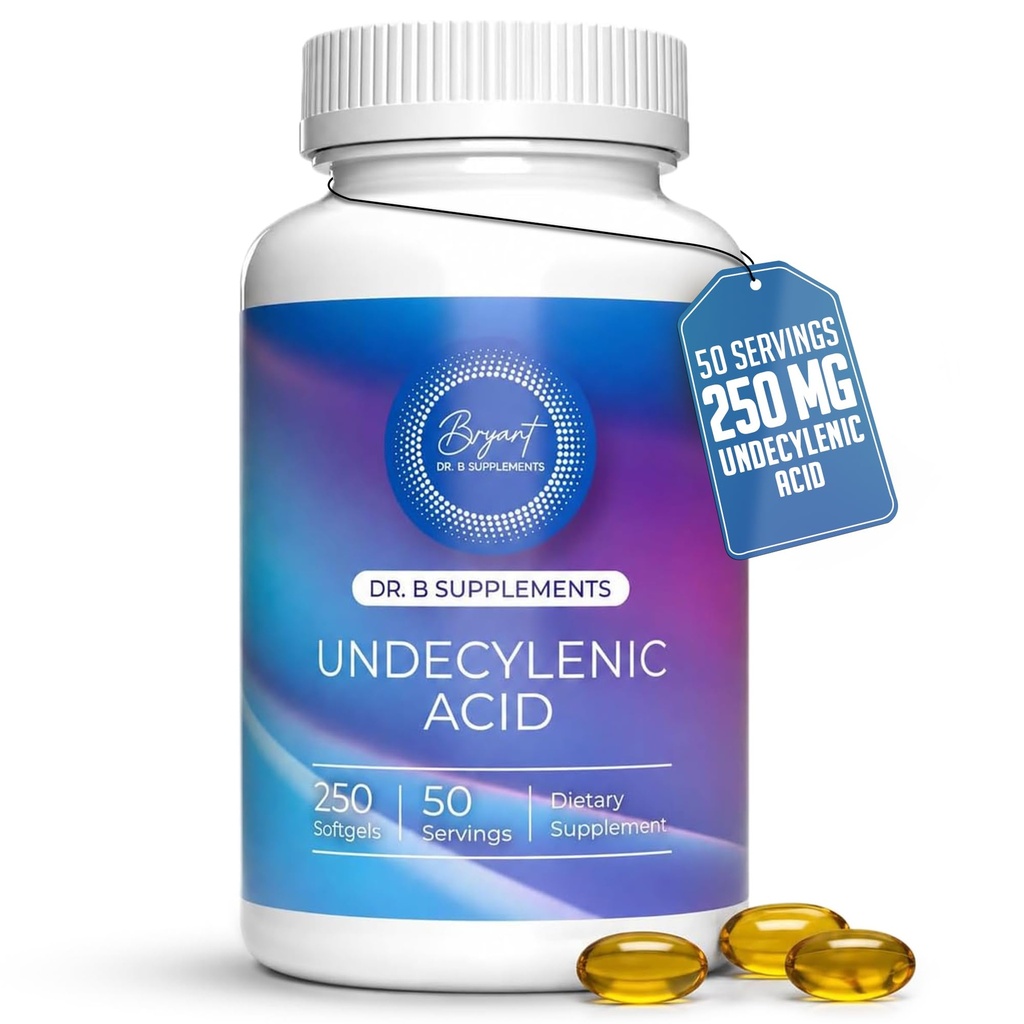 Acido Undecylenic - 250 mg Exly SF722 Acido Grasso per sostenere un equilibrio sano di fegato e flora vaginale 250 SoftGel Capsule - 50 Serve