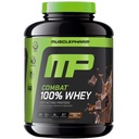MusclePharm Combat 100% polvere di proteine del siero di latte, latte di cioccolato, recupero rapido e guadagno muscolare con isolato di siero di latte, polvere di proteine elevata per le donne e gli uomini, senza glutine, 5lb, 67 Servings
