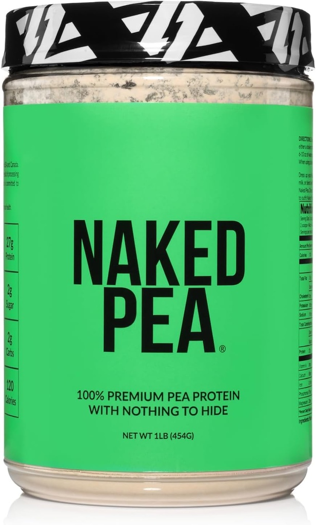 Naked Pea - Pea Protein Isolate - Pflanzenbasiertes, vegetarisches und veganes Protein. Einfach zu digest, Non-GMO, No Lactose, No Soy and Gluten Free - 15 Portionen