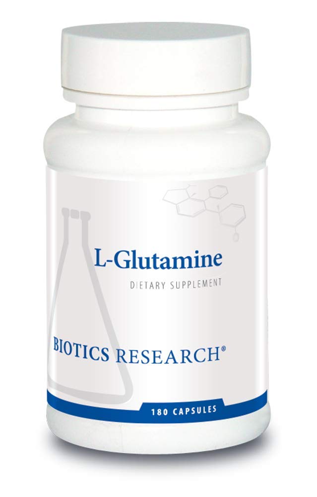 Biotics Research L Glutamin, Gastrointestinal Health, Gut Lining Support, Optimale Muskelunterstützung, Lean Muskel, Antioxidante Aktivität, freie Form Aminosäure. 180 Kapseln