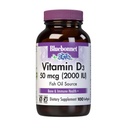 Bluebonnet Vitamin D3 2000 IU Gemüse Kapseln, 100 Graf (Pack von 1)