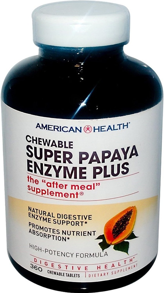 Santé américaine Papaya Enzyme Plus Spr