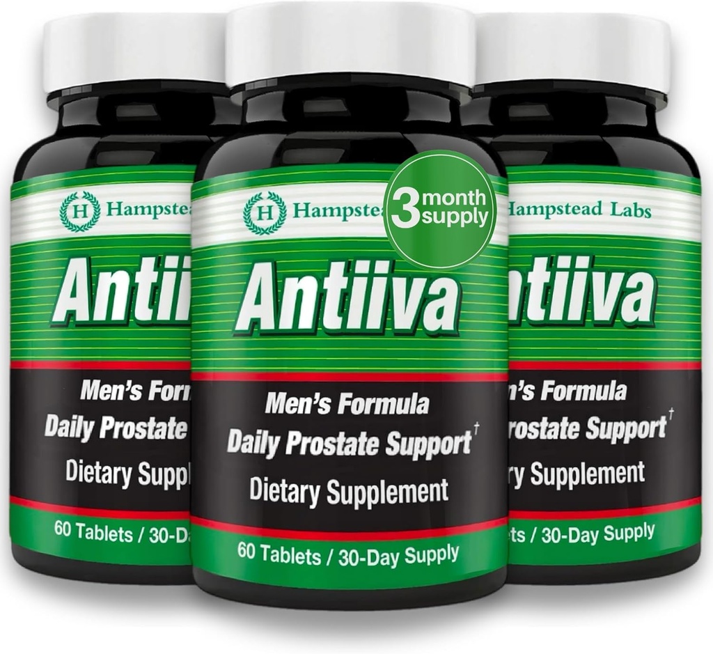 Beta Sitosterol Männer Prostata-Support Nahrungsergänzung – Tägliche Prostata Unterstützung Blasenkontrolle für Männer | 3-Pack von 60 Tabletten