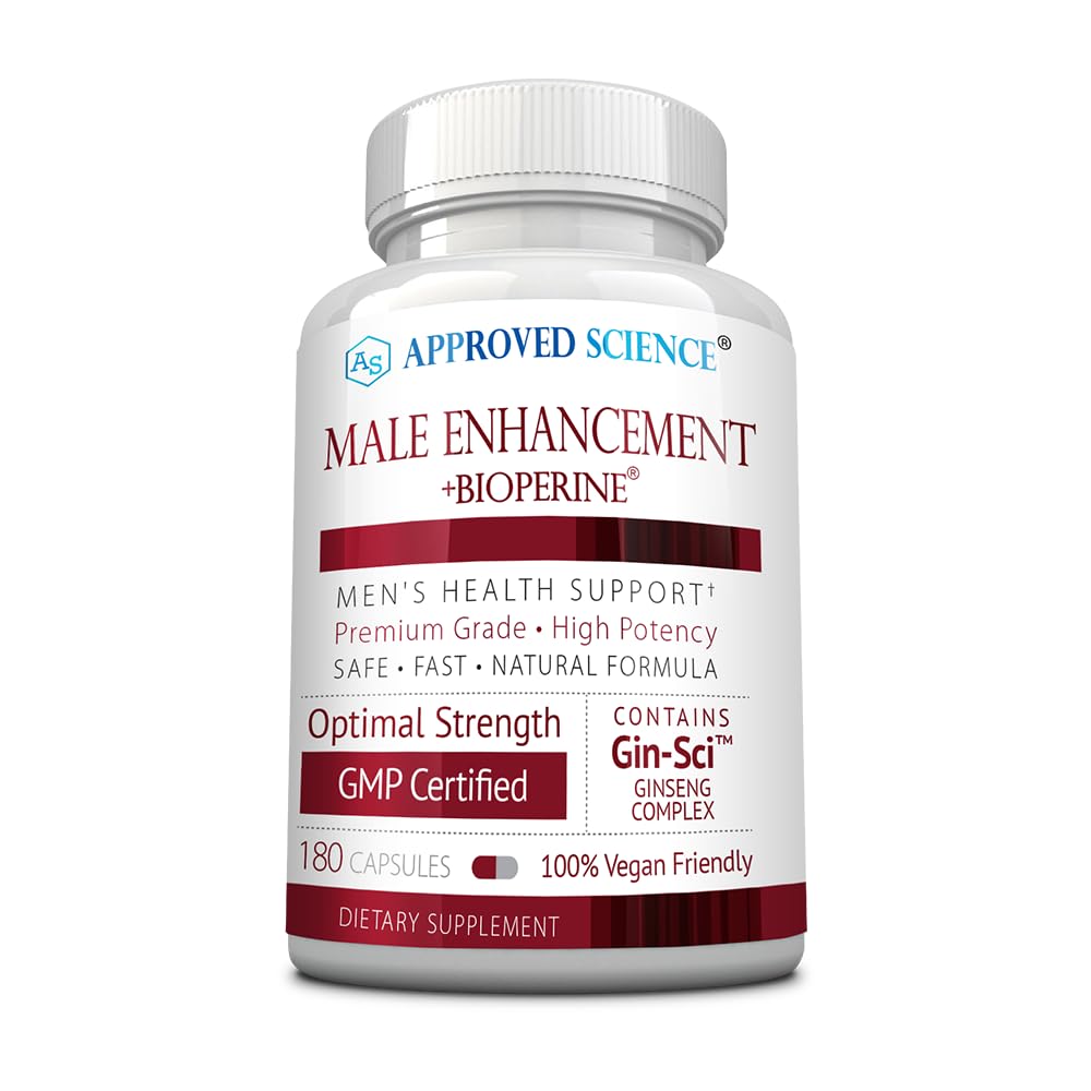 Science® Male Enhancement approuvé - Boost Performance and Augment Drive - 180 Capsules Vegan Friendly (1 Bouteille)
