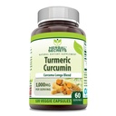 Herbal Secrets Curcumin Supplemento | 1000 Mg Per Serving | 120 capsule veggie | Miscela di polvere estraibile erboristica | Non OGM | Gluten Free | Made in USA