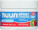 Nuun Sport Mélange de poudre d'électrolyte avec Magnésium, Calcium, Potassium, Chlorure et Sodium, Fraise Kiwi Flavor, Sans gluten et végétalien, jusqu'à 20 portions