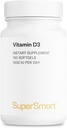 SUPERSMART - Vitamin D3 1000 IU pro Tag - Vitamine zur Stärkung der Knochen - Cells Protector | Non-GMO & Gluten Free - 150 Softgels