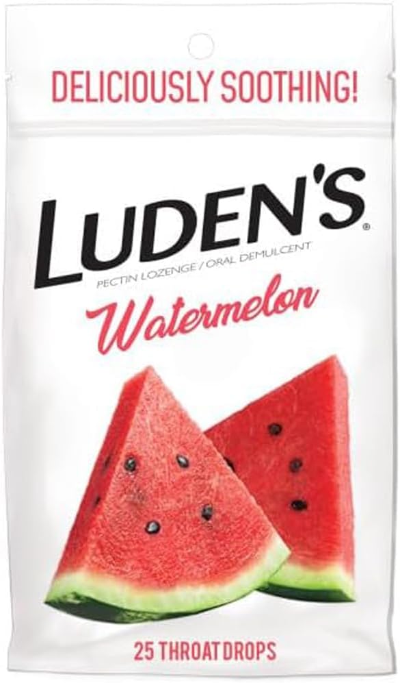 Ludens beruhigende Throat Tropfen, Wassermelone, 25 ct (Pack von 1)