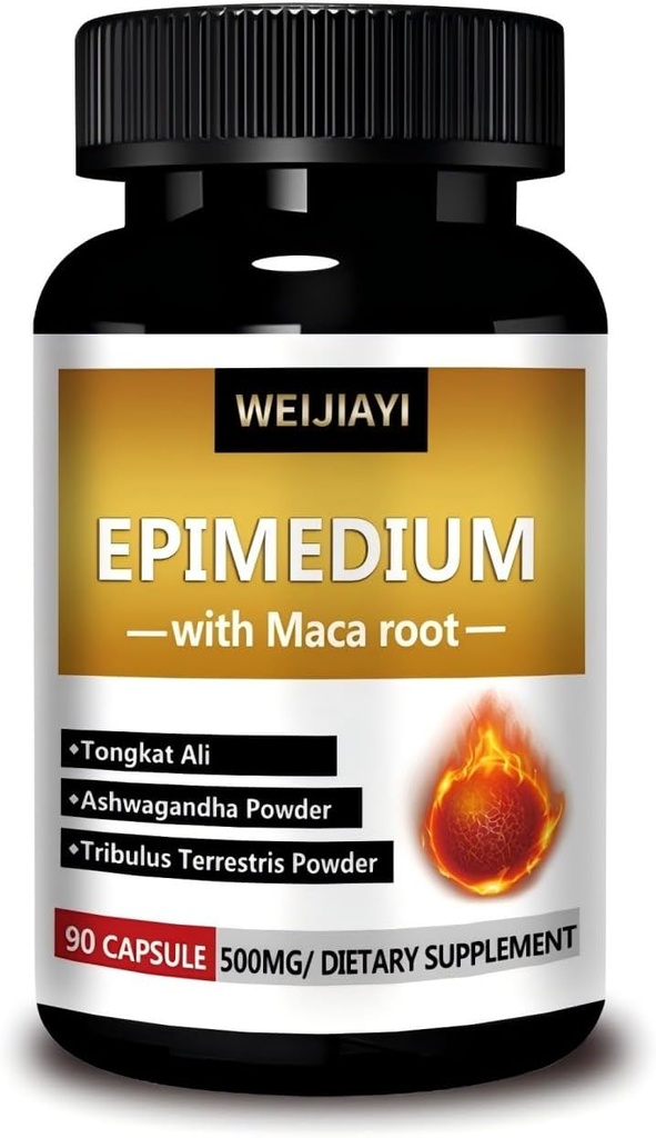 Epimedium kann männliche sexuelle Funktion verbessern - Super Epimedium, mit 500 Milligramm pro Servieren, kombiniert mit Extrakten aus Dongge Ali, Saw Palm, Ginseng und Black Maca Root,...
