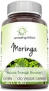 Erstaunlich Indien Moringa 500 mg 120 Veggie Kapseln Ergänzung | Non-GMO | Gluten kostenlos
