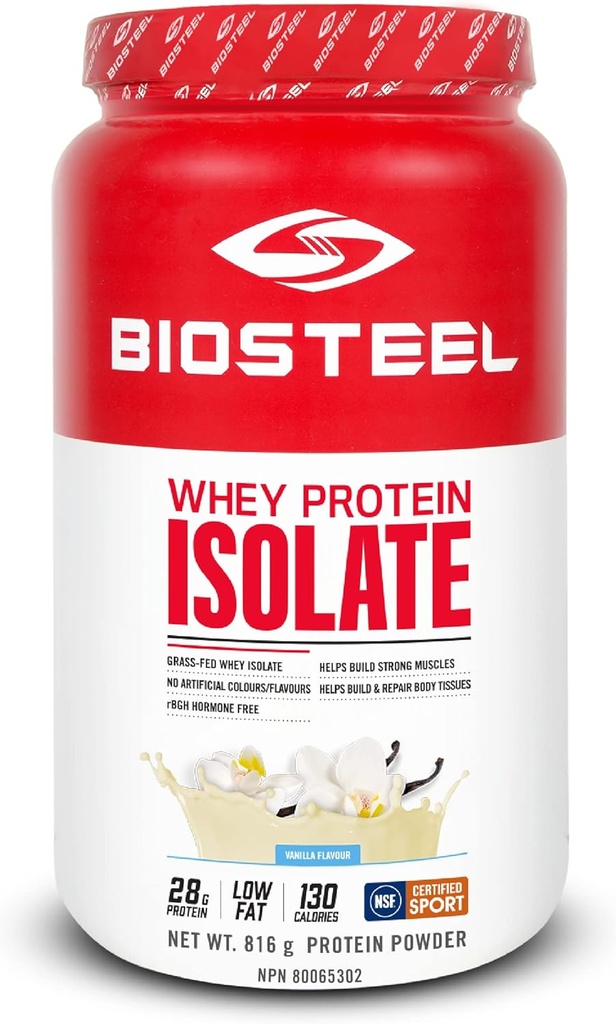 BIOSTEEL Protein Whey Isolate Vanille, 816 GR