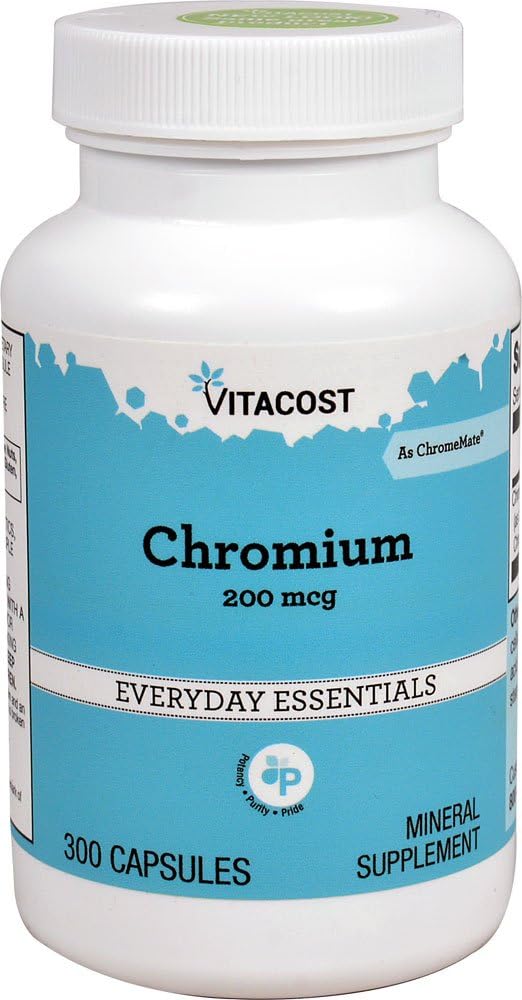 Vitacost GTF Chromium Polynicotinat als ChromeMate - 200 mcg - 300 Kapseln