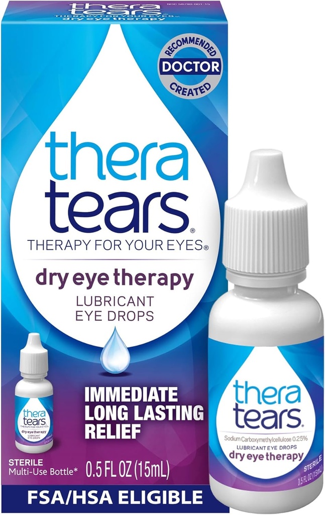 ThéraTraitement des yeux secs gouttes pour les yeux secs, 0,5 Fl Oz