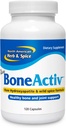 NORTH AMERICAN HERB & SPICE BoneActiv - 120 capsules - Bone & Joint Support - MCHA, Sage, Rosemary, Oreganol P73 Oregano Oil - Non-OGM - 30 portions