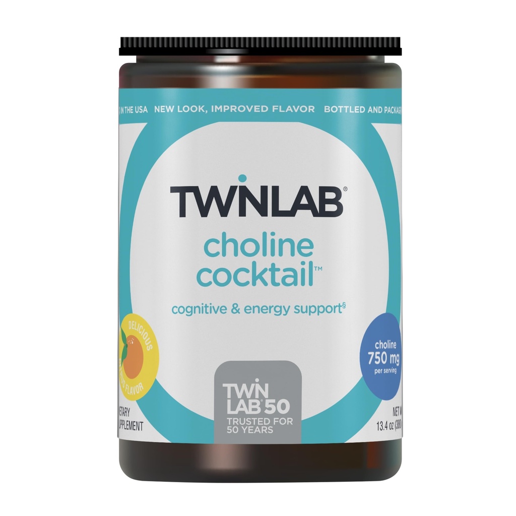 Twinlab Choline Cocktail - Supporto per la salute del cervello - Integratore energetico per uomini e donne - 13.33 oz