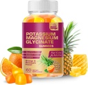 MoodMingle Potassium Magnesium Glycinate Supplement Gummi - Hohe Absorption Kalium Kauen - mit Kalzium Vitamine B6 B12 C D3 K2 Zink - Vegan Sugar-Free Gluten Kostenlos für Kinder Erwachsene
