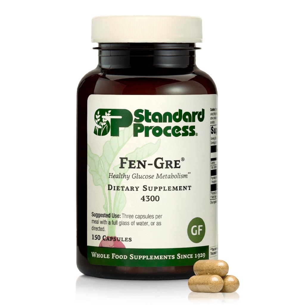 Processus standard Fen-Gre - Soutienne le soutien respiratoire et le métabolisme sain - Aide les niveaux sains de mucus et de phlegme - Soutienne la santé pulmonaire et les tubes Bronchiaux - Sans gluten et sans lait - 150 capsules
