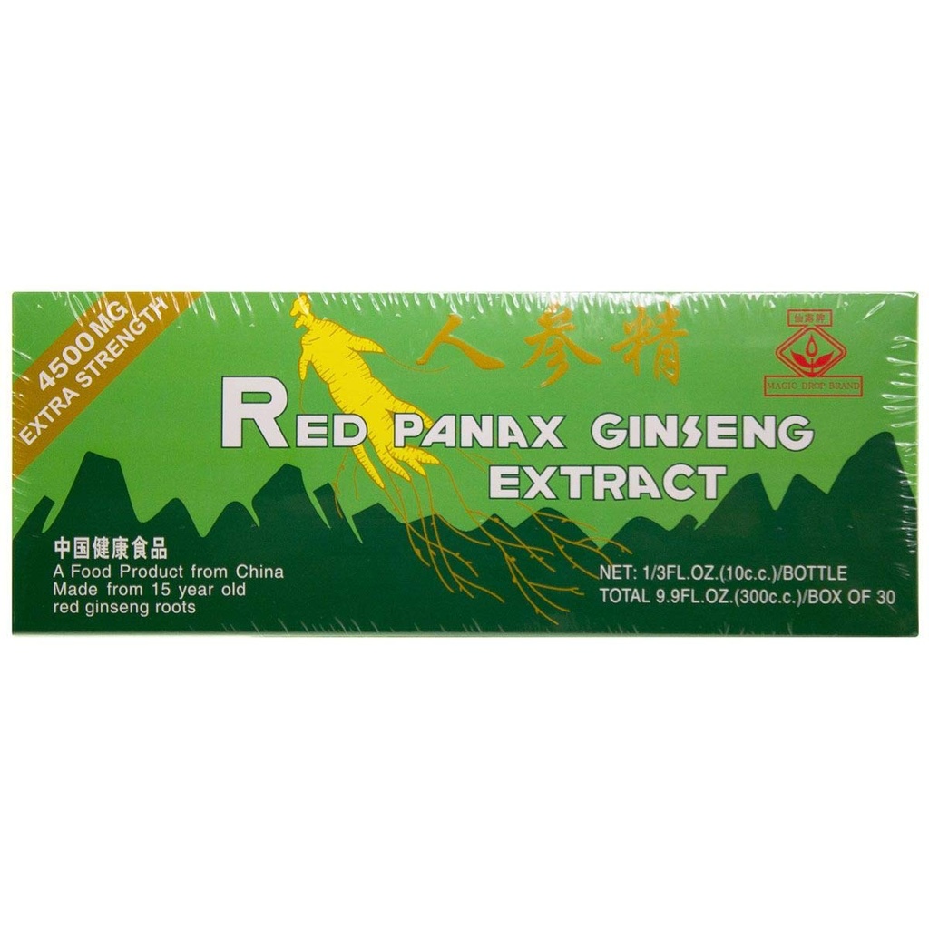 Global 20 Jahre alt rot Panax Ginseng Extrakt -Extra Stärke- 10ml X 30 Flaschen - Wert Pack