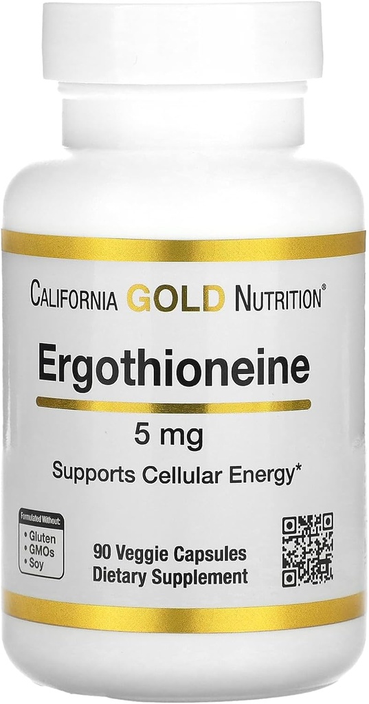 California Gold Nutrition Ergothioneine, 5 mg, 90 capsule vegetali