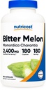 Nutricost Bitter Melon 600mg (2.400mg gleichwertig), 180 Kapseln - Glutenfrei, Non-GMO