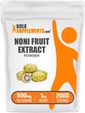 BulkSupplements.com Polvere di Estratto di Frutta Noni - Supplemento di Frutta Noni, Polvere Superfood - Gluten Free, 500mg per Serving, 1kg (2.2 lbs) (Pack of 1)