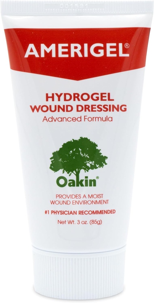 AMERIGEL Hydrogel Wound Dressing (3 oz.) - Bietet Feuchtigkeit-Rich Heilumgebung für trockene Wunden
