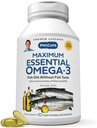ANDREW LESSMAN Massima menta essenziale Omega-3 - 30 Softgels - Ultra-Pure, olio Omega-3 ad alta potenza. Alte DHA, No Stomach Upset, No Contaminants, No Mercury. Piccolo Facile da ingoiare Softgels