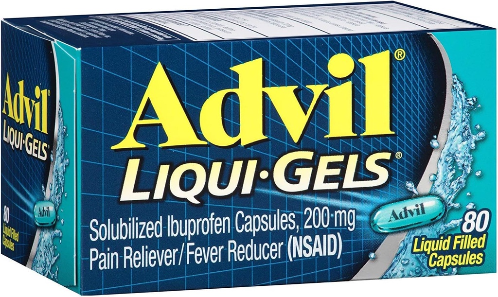 Advil Liqui-Gels 80 Liqui-Gels (Pack mit 3)