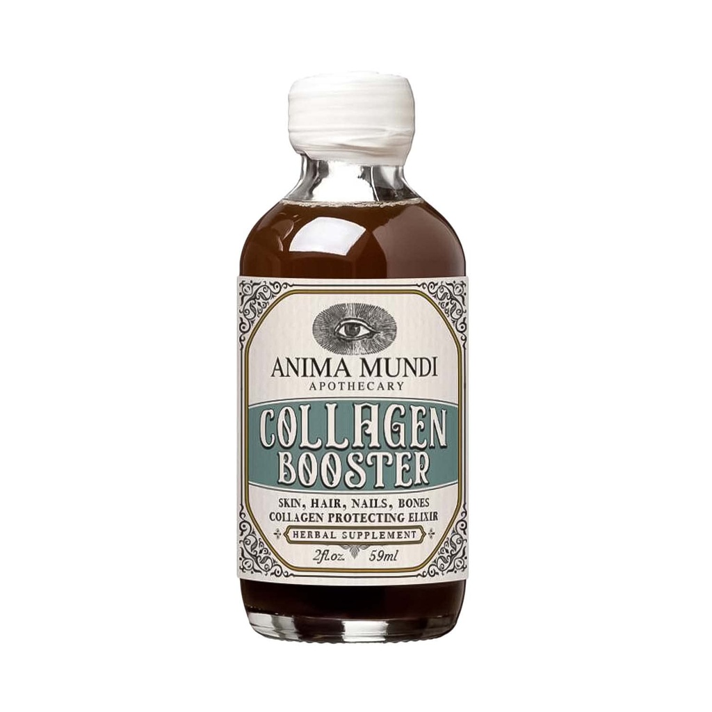 Anima Mundi Apothecary Collagen Booster Elixir - Vegan Pflanzenbasierte flüssige Ergänzung für Haare, Haut, Nägel, Knochen und Collagen Unterstützung - Hergestellt mit Organischen und Wildcrafted Zutaten (2oz / 59ml)