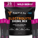 Fluid Tactical - Paquets de poudre d'électrolyte, Accélérer la réhydratation, Sucre faible, Mélange de boisson d'électrolyte, Prévenir la déshydratation, Éliminer les crampes
