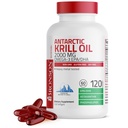 Bronson Antarctic Krill Oil 2000 mg mit Omega-3s EPA, DHA, Astaxanthin und Phospholipiden 120 Softgels (60 Servierungen)