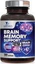Pillole di Integratore di Memoria del Cervello - 3X Nootropics di Forza per Concentrazione, Clarity & Focus Support - Vitamine cognitive di Salute del Cervello con Bacopa, Phosphatidylserine & DMAE, Booster del cervello - 120 capsule