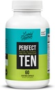 LIVELY VITAMIN CO. Perfect Ten - Anti-Aging & Antioxidante Ergänzung - Biotin & Lipoic Acid - Gesundes Haar, Haut, Nägel - Energie-Boost - Sharper Brain Funktion - Stärkere Immunität - 60 Kapseln