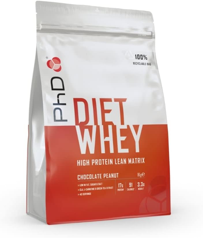 PhD Nutrition 1 kg Chocolate Peanut Diet Whey Supplemento