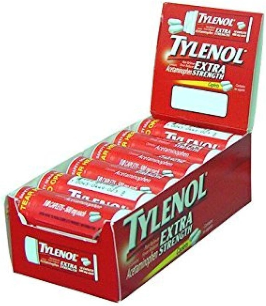 Caplets Tylenol Extra Strength avec acétaminophène, taille voyage, 10 ct