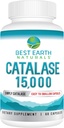 Meilleur supplément de catalase Earth Naturals 15 000 - Suppléments capillaires pour cheveux forts - 60 capsules (approvisionnement de 60 jours)