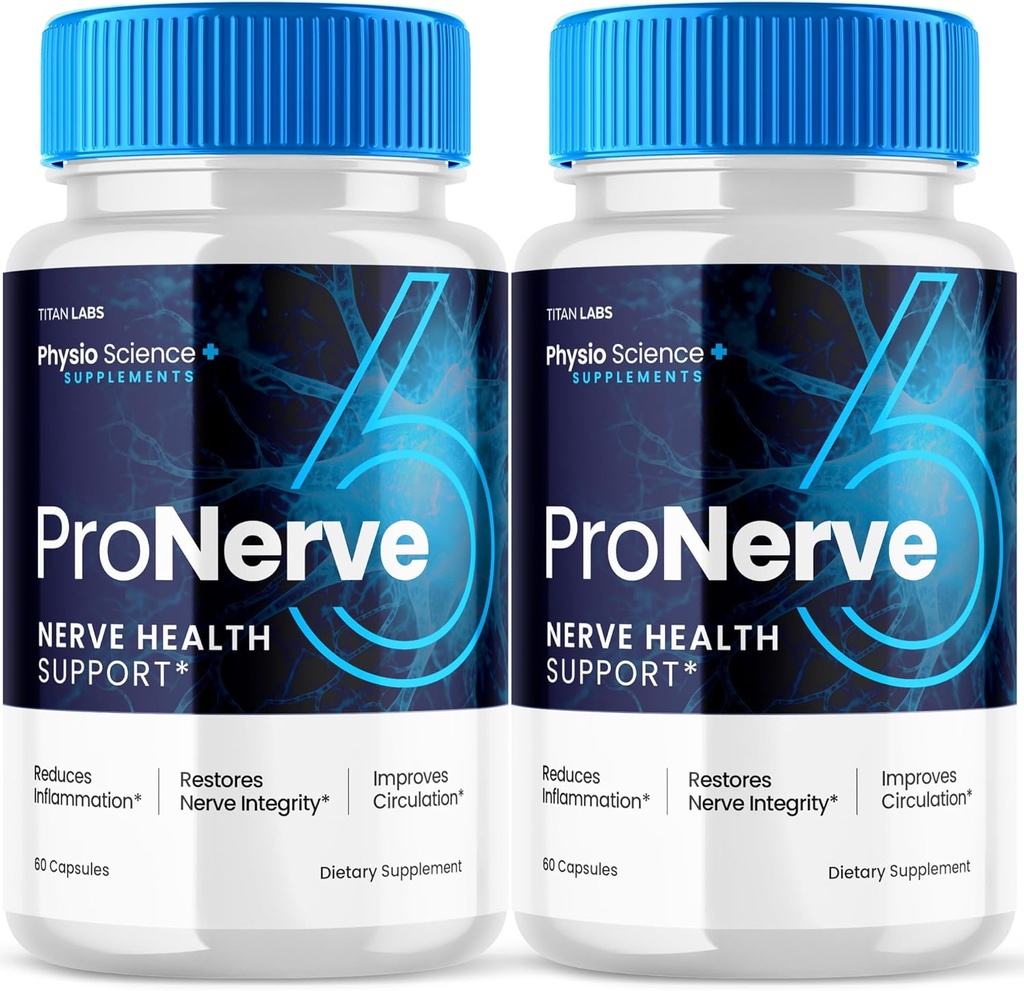 (2 Pack) Pro Nerve 6 Kapseln Advanced Nerve Health Support, Pro Nerve 6 Nahrungsergänzung Kapseln ProNerve Advanced Formula Nerve Support Supplement Männer Frauen Optimale Gesundheitsunterstützung (120 Kapseln)