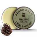 Balm Cuscinetto Vichingo Striking per gli uomini - Lasciare in Condizionatore di Cuscinetto - Balm di stiratura Realizzato con Butter Cuscinetto Naturalmente Derived, Olio di Argan & Jojoba (2 Ounce (Pack of 1), Profumo di Cedro)
