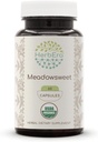 HerbEra Meadowsweet USDA Organic 60 Capsule | Natural Herbal Supplement | Capsule Vegetariani Organici Certificati e Meadowsweet Organic (Filipendula ulmaria) Erbe secca (60 Capsule)