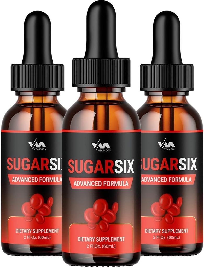 (3 Pack) SugarSix Drop Healthy Vitamin Support Supplement - Sugar Six Advanced Formula, Sugar Six 24 Hour Liquid, SugarSix Energy e Extra Strength Recensioni, 3 mesi di fornitura