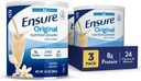 Assicurare la polvere di nutrimento della Vanilla originale | Polvere di proteina della Vanilla | Miscela di Shake di sostituzione del meal piccolo | 8g Protein, 24 Vitamine & Minerali | Salute immunitaria | 14.1 oz - 3 pack