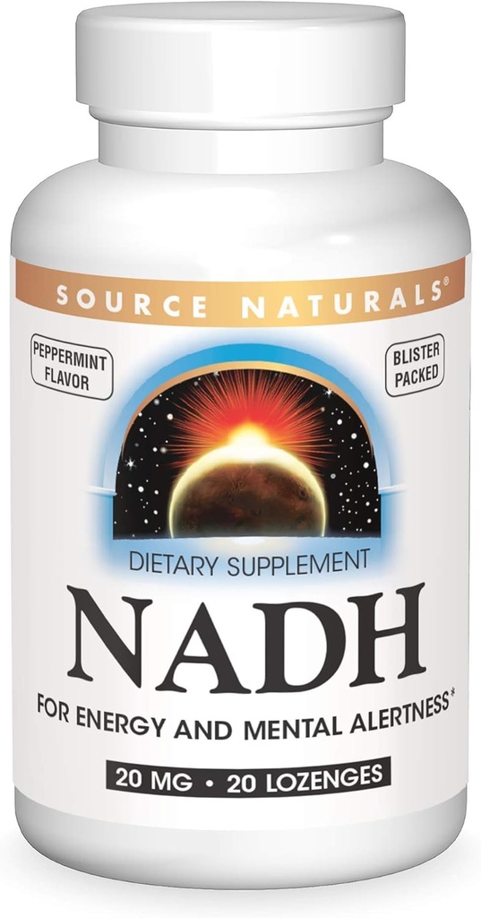 Quelle Naturals NADH 20mg, Boost Energy and Mental Alertness* - 20 Lozenges