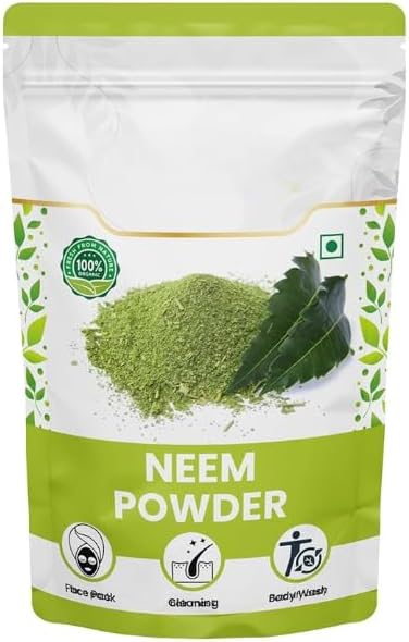 Polvere di Neem Organik, Pimples pelle che illumina la sera della pelle tono bellezza cibo grado naturale Herba -100 gm