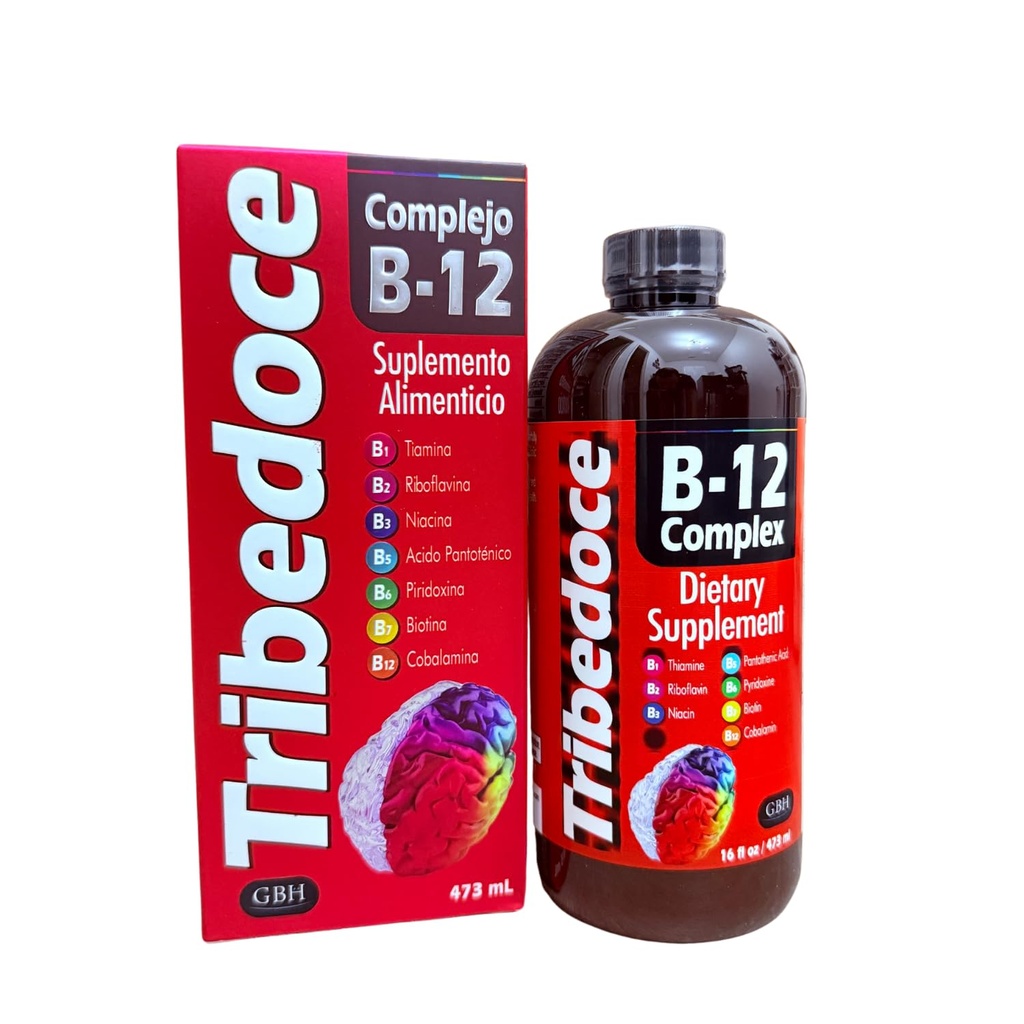 B-12 Complex Liquid Dietary Supplement - High Potency Vitamin B Complex mit Thiamin, Riboflavin, Niacin, Pantothensäure, Pyridoxin, Biotin und Cobalamin, Non-GMO, Glutenfrei, 16 fl oz